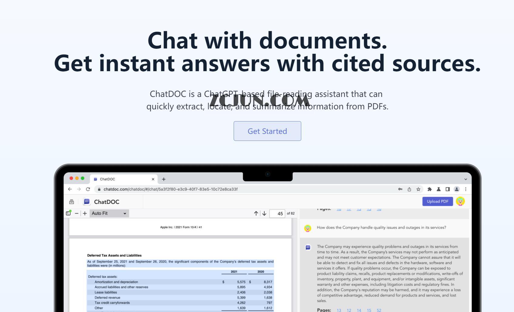 ChatDOC-基于 ChatGPT的文件阅读助手 支持中文