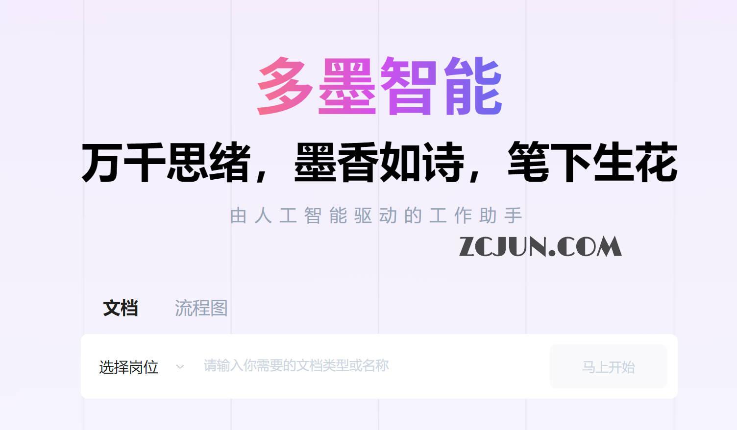 AI一键生成文档、流程图、思维导图-多墨智能