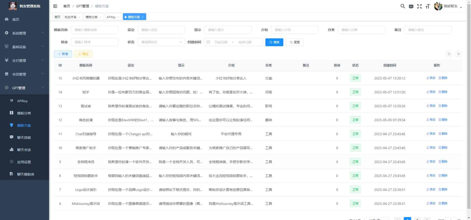 1684160287-82aa486a199c7fd Saas无限多开版ChatGPT小程序+H5,系统已内置GPT4.0接口,可无限开通坑位