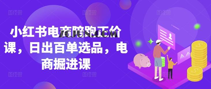 43cda2e812d53d9 小红书电商陪跑正价课,小红书官方认证电商讲师教学,日出百单选品,电商掘进课