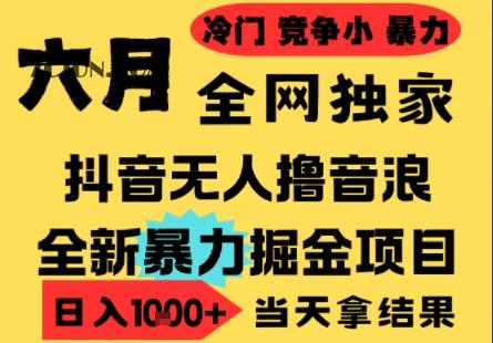 1fe9e7d83a58323 2025年6月高爆抖音无人直播最新撸音浪掘金项目,小白可做,无脑日入1k+,门槛低可批量矩阵