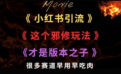 3e3f11340c8397a 最近小红书引流这个邪修玩法才是版本之子,很多赛道早用早吃肉