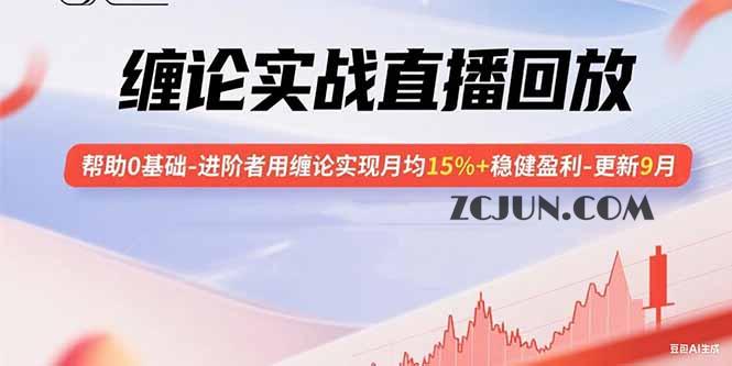 4ab6f7f6118a8ab 缠论实战直播回放:帮助0基础-进阶者用缠论实现月均15%+稳健盈利-更新9月
