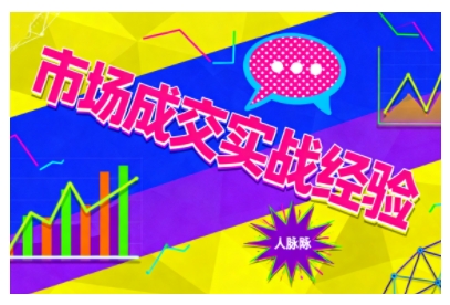1c74fdc02fd48ef 市场成交实战经验,从认知觉醒到实操落地,快速掌握市场开拓与成交核心能力