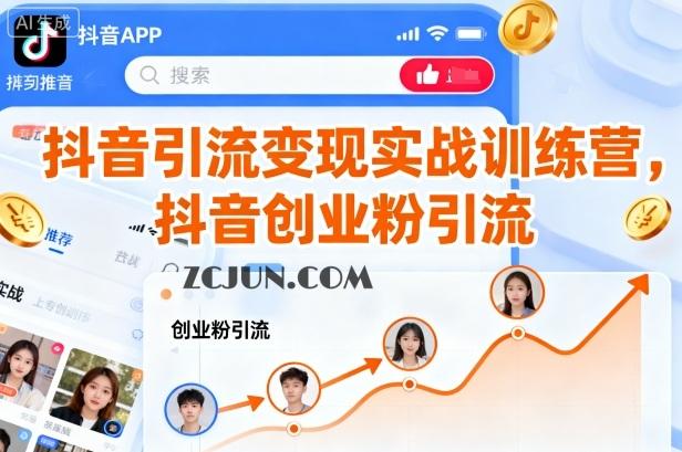 f1789bd75cc1581 抖音引流变现实战训练营,抖音创业粉引流