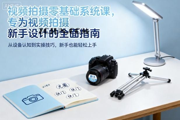 fde7a218e0dca84 视频拍摄零基础系统课,专为视频拍摄新手设计的全面指南