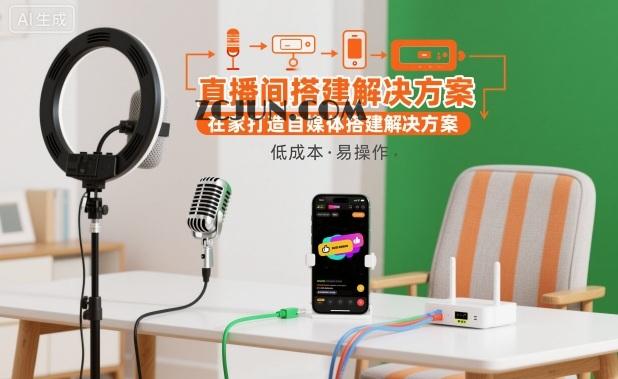 直播间搭建解决方案,在家打造自媒体搭建解决方案