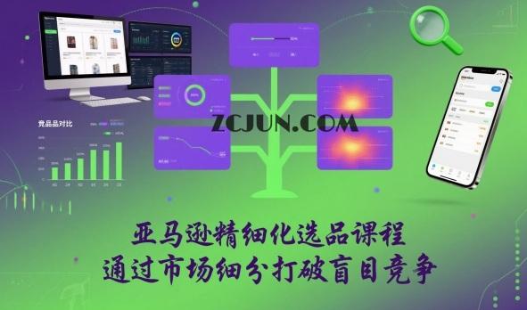 亚马逊精细化选品课程,通过市场细分打破盲目竞争