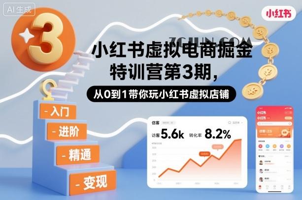 f18704bf9a8e610 小红书虚拟电商掘金特训营第3期,从0到1带你玩小红书虚拟店铺