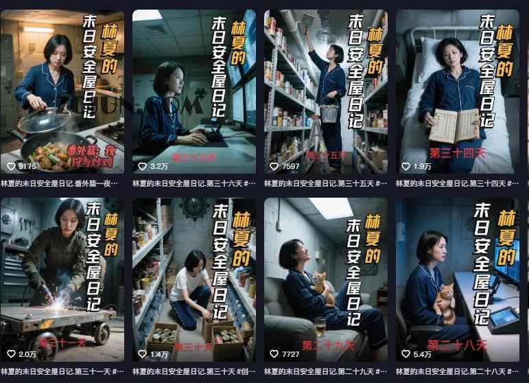 2a0270f3b3a57f4 十个作品涨粉近20W!用AI制作末日安全日记连载,日入4位数,评论区爆肝求更新(附详细步骤)