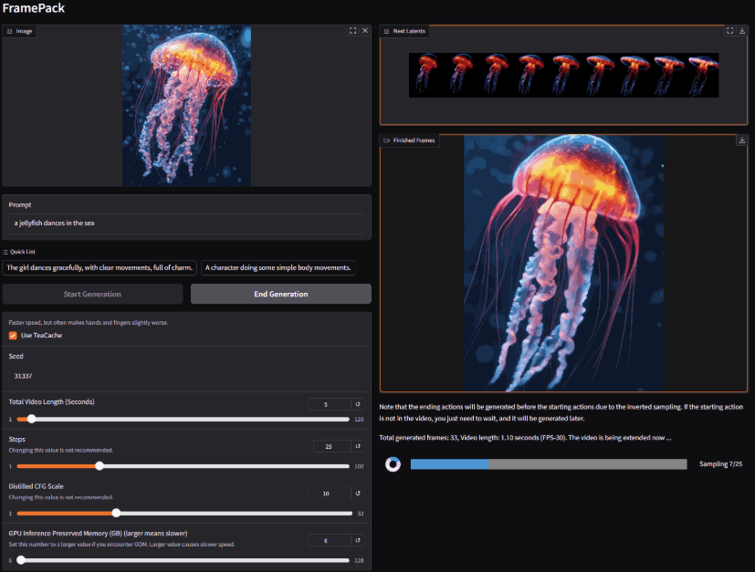 FramePack – 开源 AI 视频生成工具,通过低显存、高效的方式实现高质量视频生成,可自行部署使用