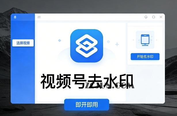 视频号去水印软件,电脑软件,即开即用