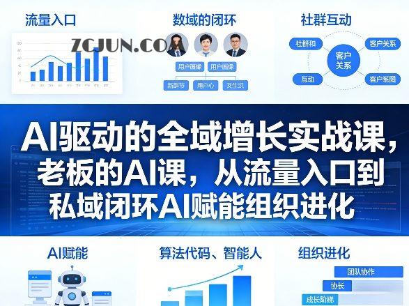 AI驱动的全域增长实战课,老板的AI课,从流量入口到私域闭环AI赋能组织进化(26年3月12-14日)