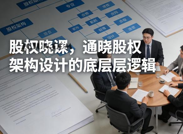 股权晓课,通晓股权架构设计的底层逻辑