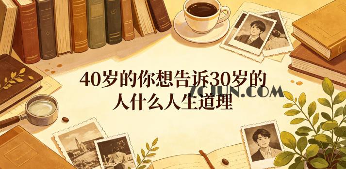 公众号付费文章:40岁的你想告诉30岁的人什么人生道理?