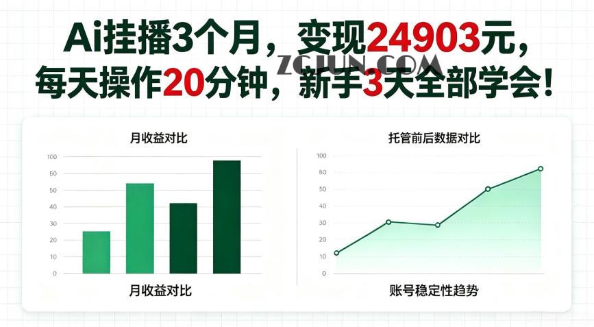 Ai挂播3个月,变现24903,每天操作20分钟,新手3天全部学会