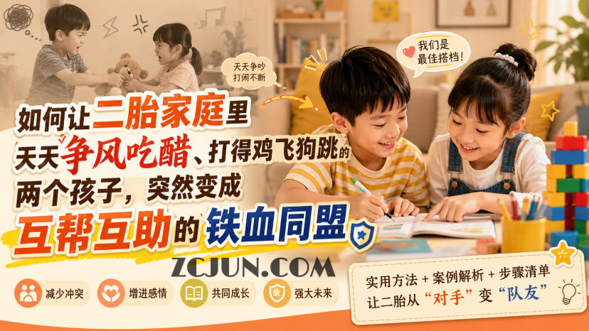付费文章:如何让二胎家庭里天天争风吃醋、打得鸡飞狗跳的两个孩子,突然变成互帮互助的铁血同盟?