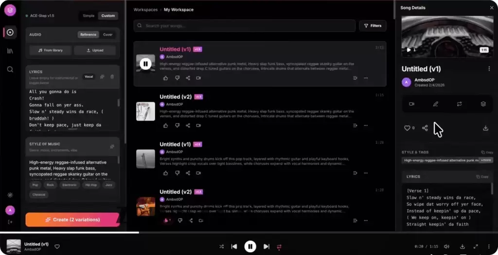 ACE-Step UI:终极开源 Suno 替代方案,让你的电脑秒变免费的 AI 音乐制作工坊