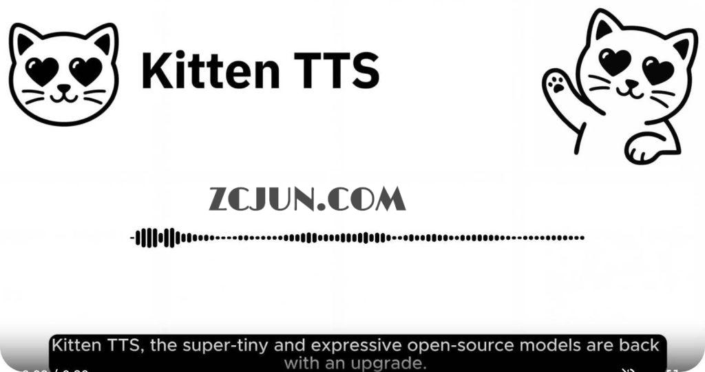 KittenTTS 轻量级语音合成:可以在CPU上跑的TTS语音合成模型,仅25M,端侧 AI 的“嘴巴”