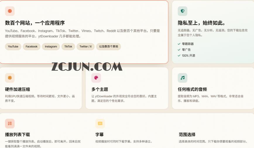 YouTube、B站超100+平台视频免费下载,超级好用,多平台免费开源热门视频下载器ytDownloader
