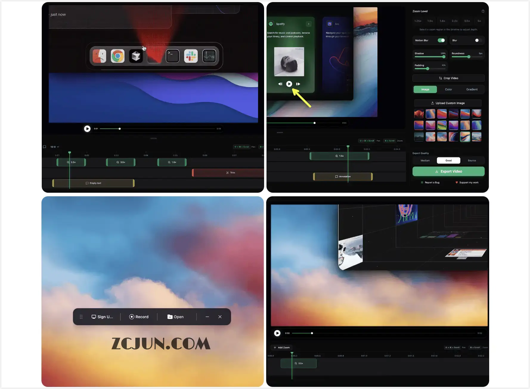 OpenScreen-最新录屏工具，让录屏自带“放大镜”特效，让视频演示瞬间出效果，Screen Studio 的免费开源替代品